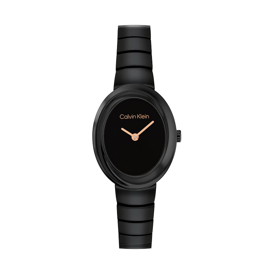 Calvin Klein Taucheruhr TWISTED BEZEL 25100150, Damen, Edelstahl, Armband: Edelstahl, Quarz, analog