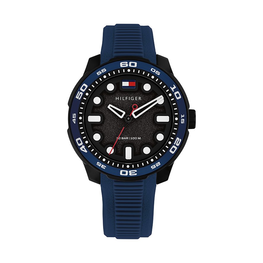 Tommy Hilfiger Kinderuhr TH-REGATTA 1720053, Mädchen, Jungen, Edelstahl, Aluminium, Armband: Silikon, Quarz, analog