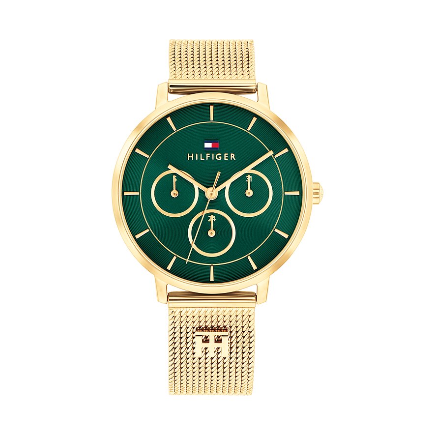 Tommy Hilfiger Damenuhr TEA 1782880, Damen, Edelstahl, Armband: Edelstahl, Quarz, analog