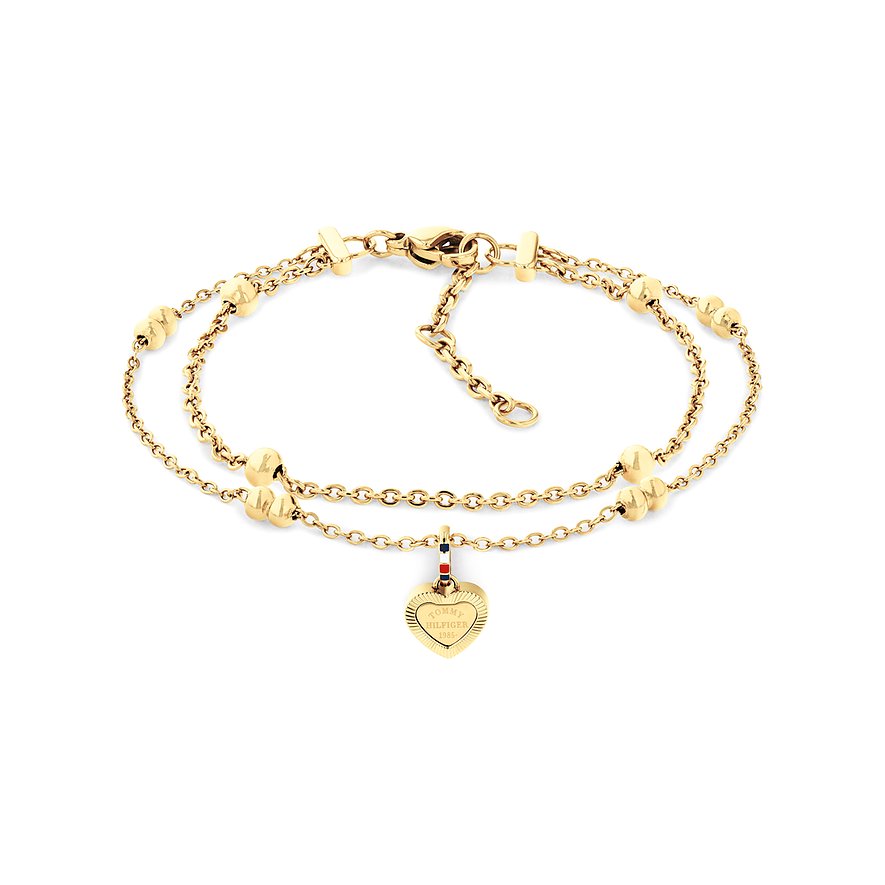 Tommy Hilfiger Armband LAYERED, Damen, Edelstahl, gold