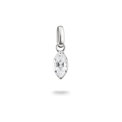 Bijou pendentif Thomas Sabo en argent avec un zircone taille marquise.
