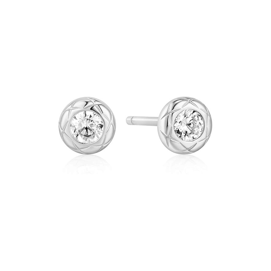 Ania Haie Ohrstecker, Zirkonia, Damen, 925er Silber, silber