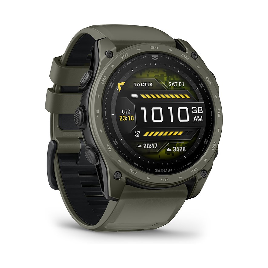 Garmin Smartwatch 8 - 51 mm AMOLED Cerakote® Schwarz/Olivgrün Titan 010-04553-11