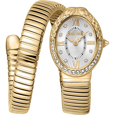 Just Cavalli Damenuhr aus goldfarbenem