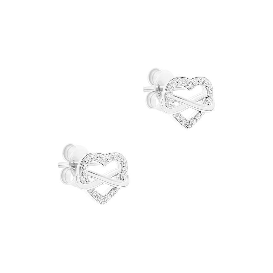 s.Oliver Ohrstecker, Damen, 925er Silber, silber