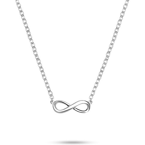 s.Oliver Halsschmuck mit einem Unendlichkeitszeichen als Anhänger an einer feinen Silberkette.