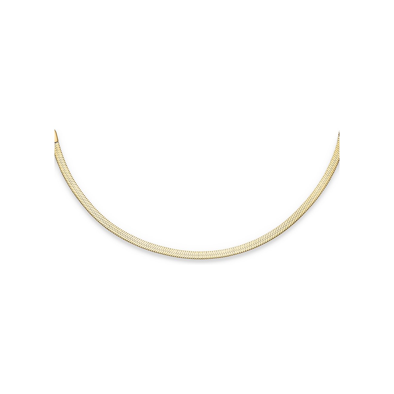 Eine s.Oliver Goldfarbene Königskette aus Edelstahl als Armschmuck, die flach auf der Oberfläche liegt und glänzt.