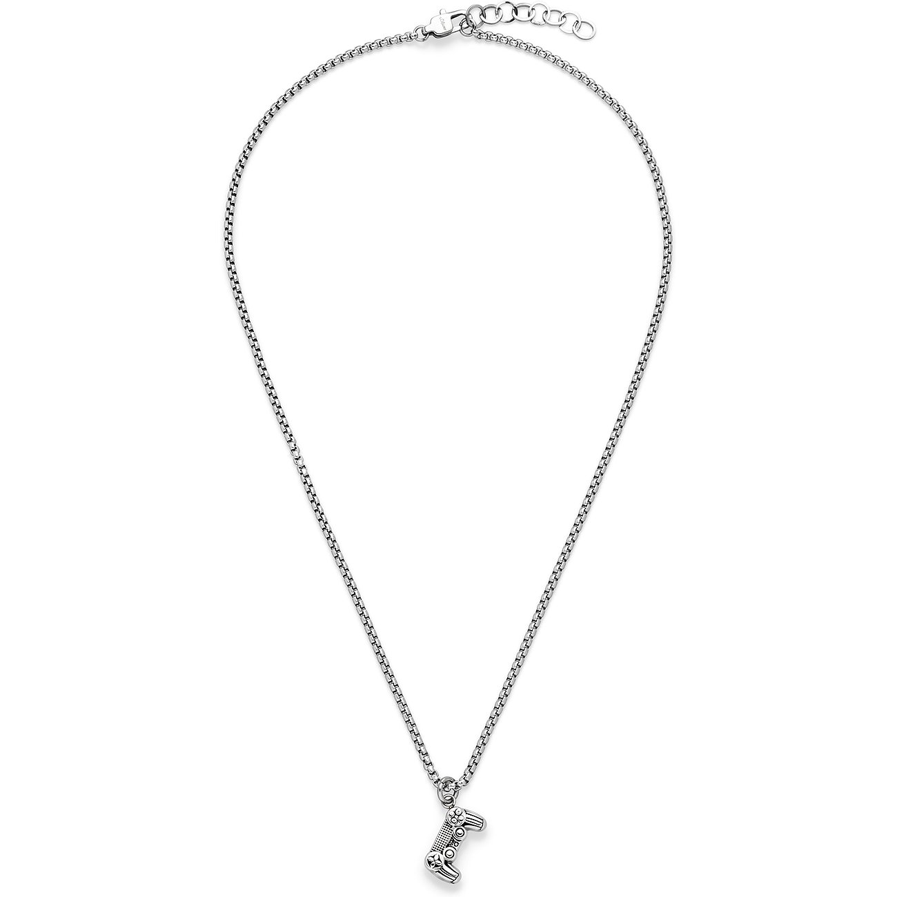 s.Oliver Halsschmuck aus 925er Silber mit einer Kette und einem Gamecontroller-Anhänger.