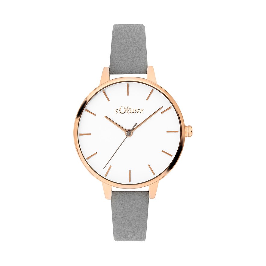 s.Oliver Damenuhr klassisch und zeitlos SO-3659-LQ