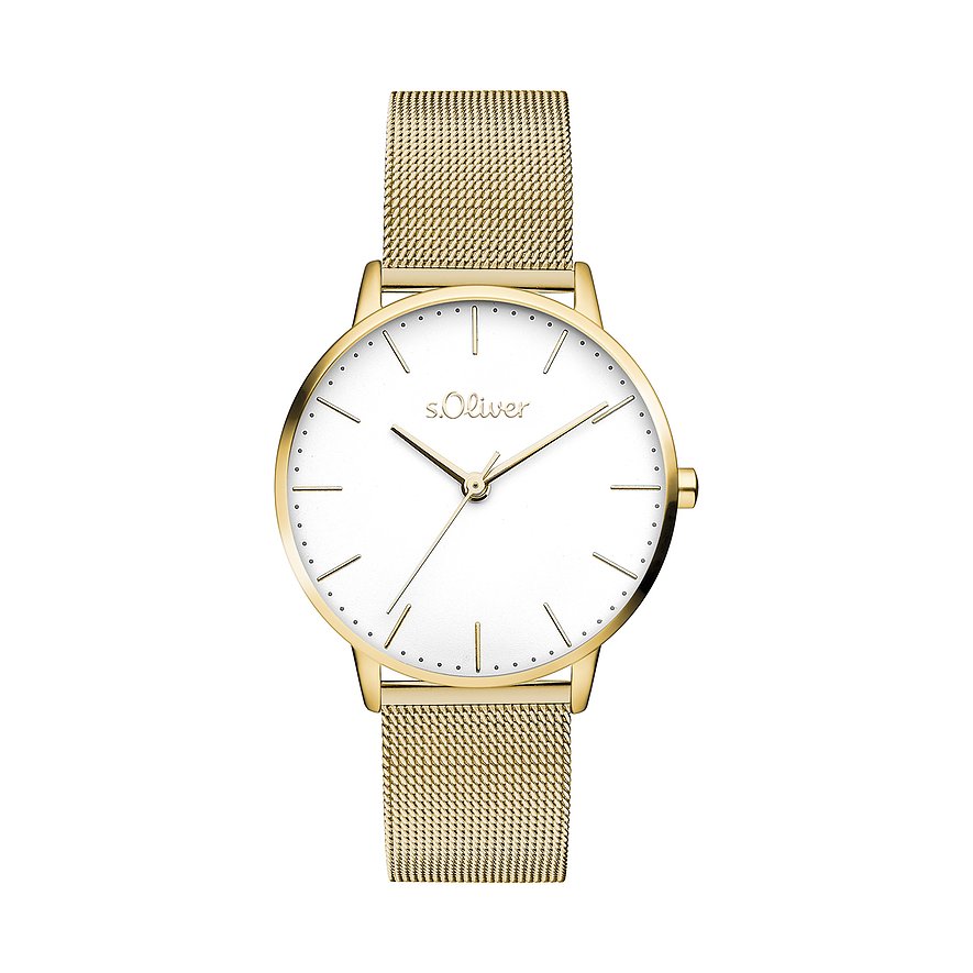 s.Oliver Damenuhr Classic Mesh Medium SO-4463-MQ