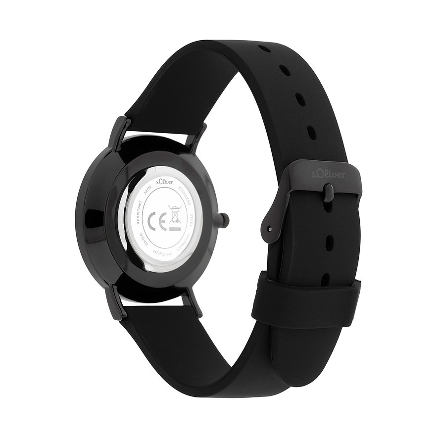 Thumbnail - s.Oliver Damenuhr mit schönem Blumenprint auf dem Zifferblatt SO-4477-PQ Metall