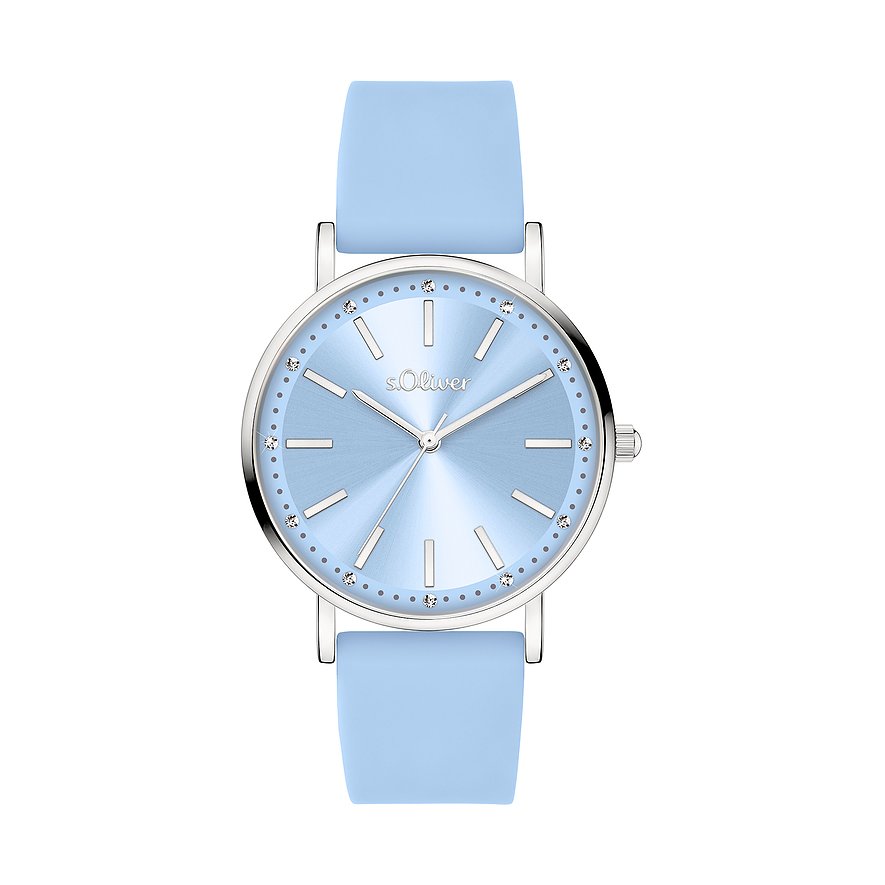 s.Oliver Damenuhr klassisch mit funkelnden Steinen SO-4482-PQ
