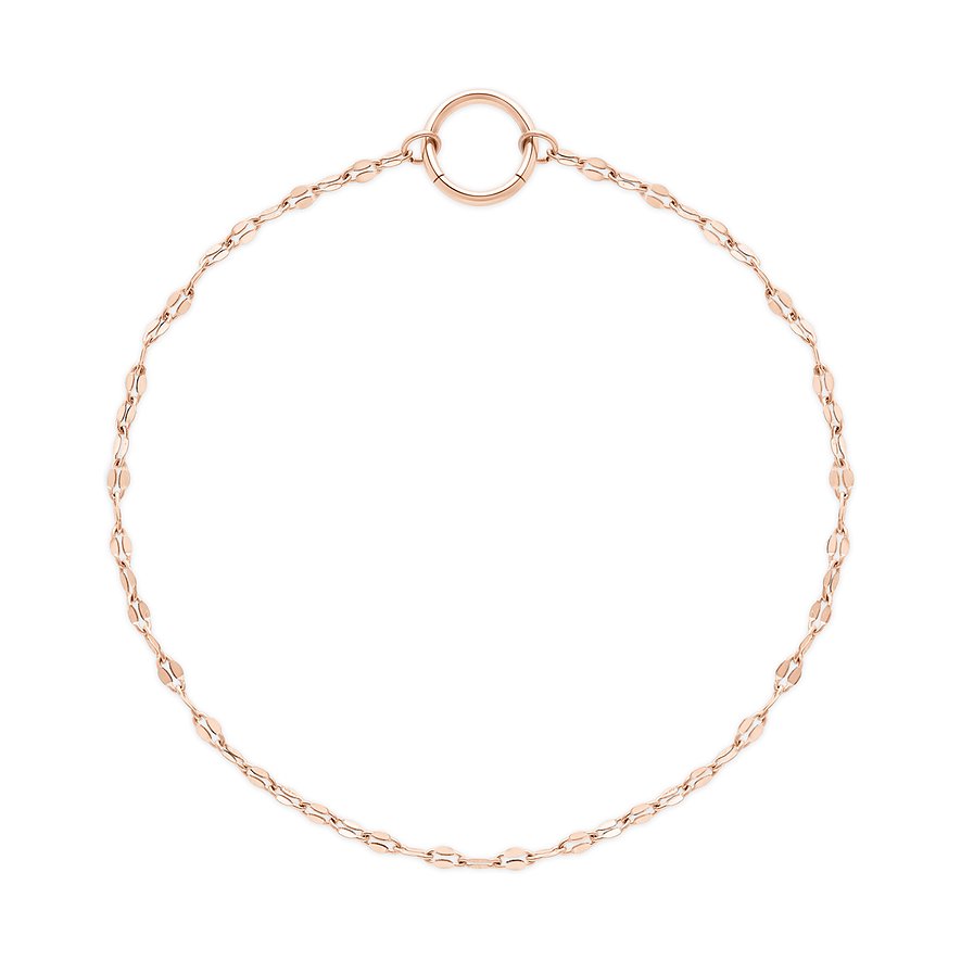 Ein zartes roségoldenes Tamaris Armband aus Edelstahl mit einem runden Schiebeverschluss.