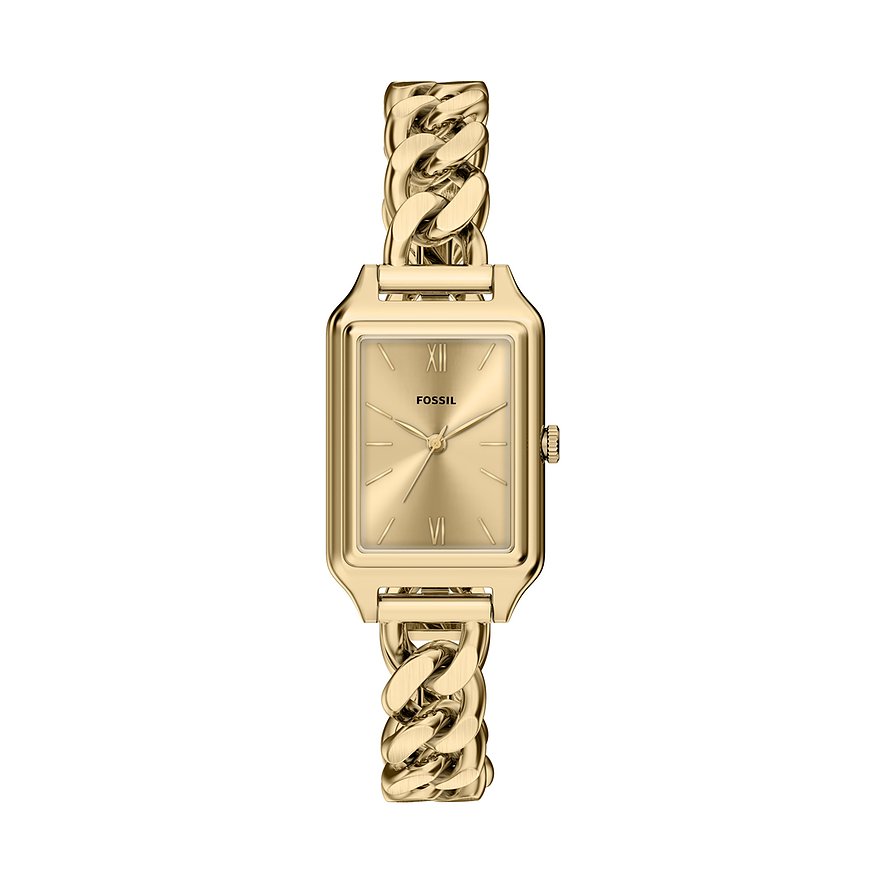 Fossil Damenuhr Raquel ES5478, Damen, Edelstahl, Armband: Edelstahl, Quarz, analog