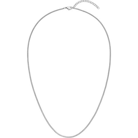 Purelei halsband i silverfärgat rostfritt stål. En enkel, tunn kedja som faller elegant.