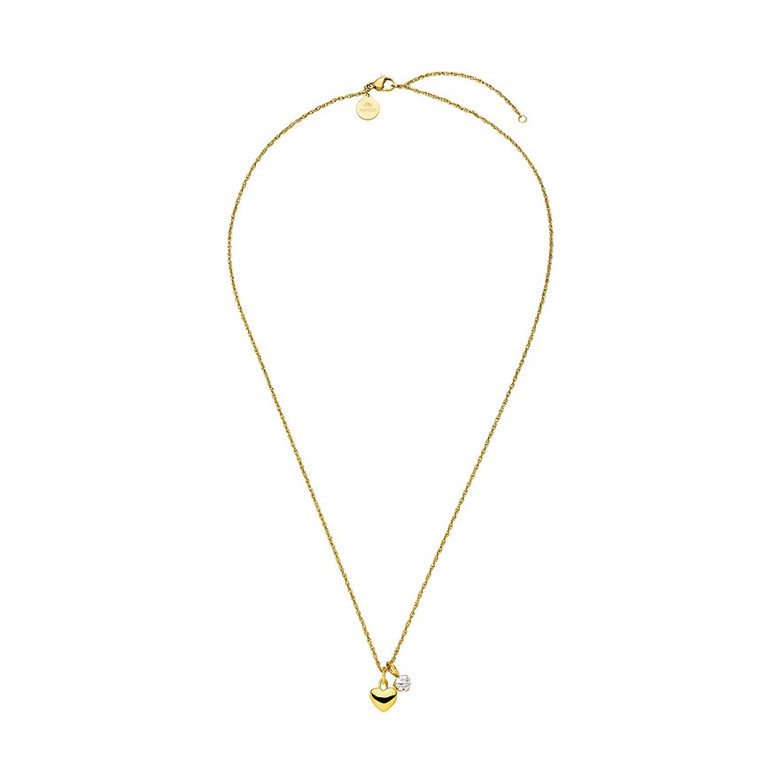 Purelei Kette Core Collection, Zirkonia, Damen, Edelstahl, gold