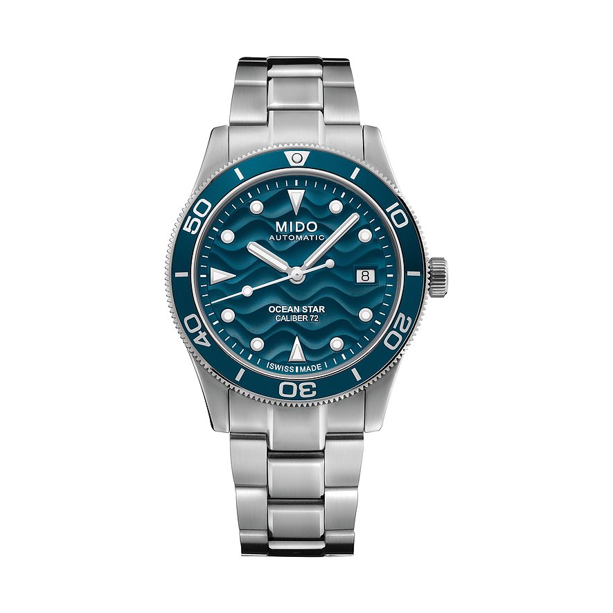 Mido Uhren-Set inkl. Wechselarmband Ocean Star Captain 39 M0269071104101, Herren, Edelstahl, Armband: Edelstahl, Automatik, analog