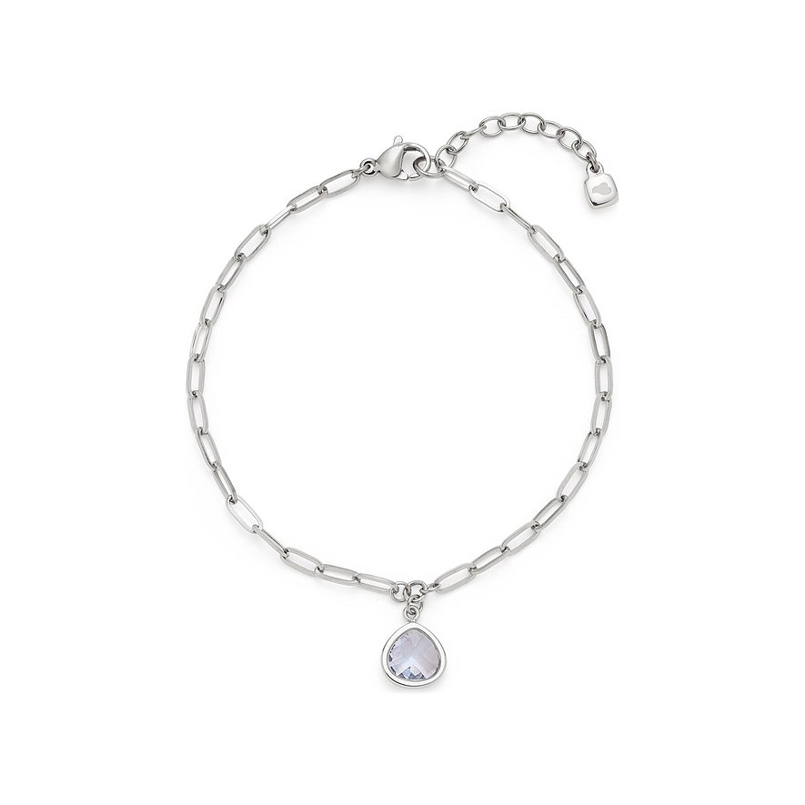 Leonardo Armband, Glasstein, Damen, Edelstahl, mehrfarbig