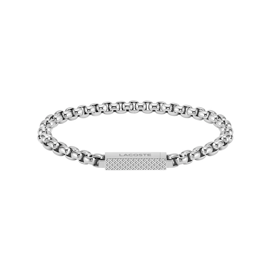 Lacoste Armband L'ESSENTIEL, Herren, Edelstahl, silber