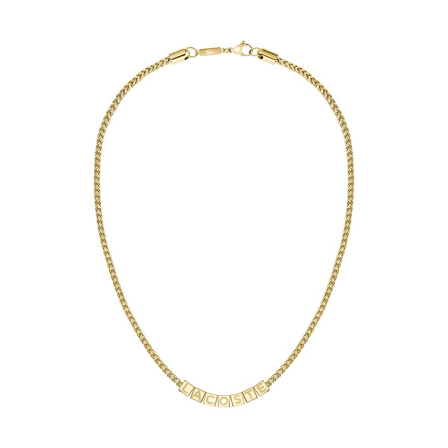 Lacoste Kette SCRIPT, Herren, Edelstahl, gold