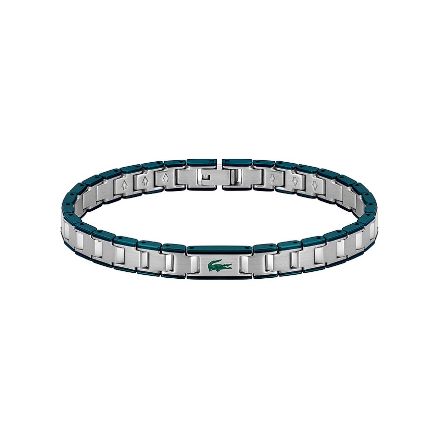 Lacoste Armband METROPOLE EDGE, Herren, Edelstahl, grün
