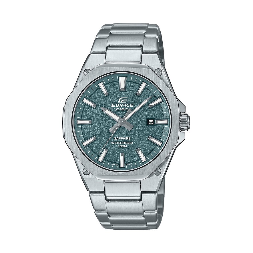 Casio Herrenuhr EDIFICE Classic EFR-S108DE-3AVUEF, Herren, Edelstahl, Armband: Edelstahl, Quarz