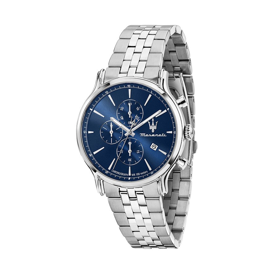 Maserati - Epoca Slim - R8873618039 - Chronograaf - Herenhorloge - Blauw - Zilverkleurig - 40 MM