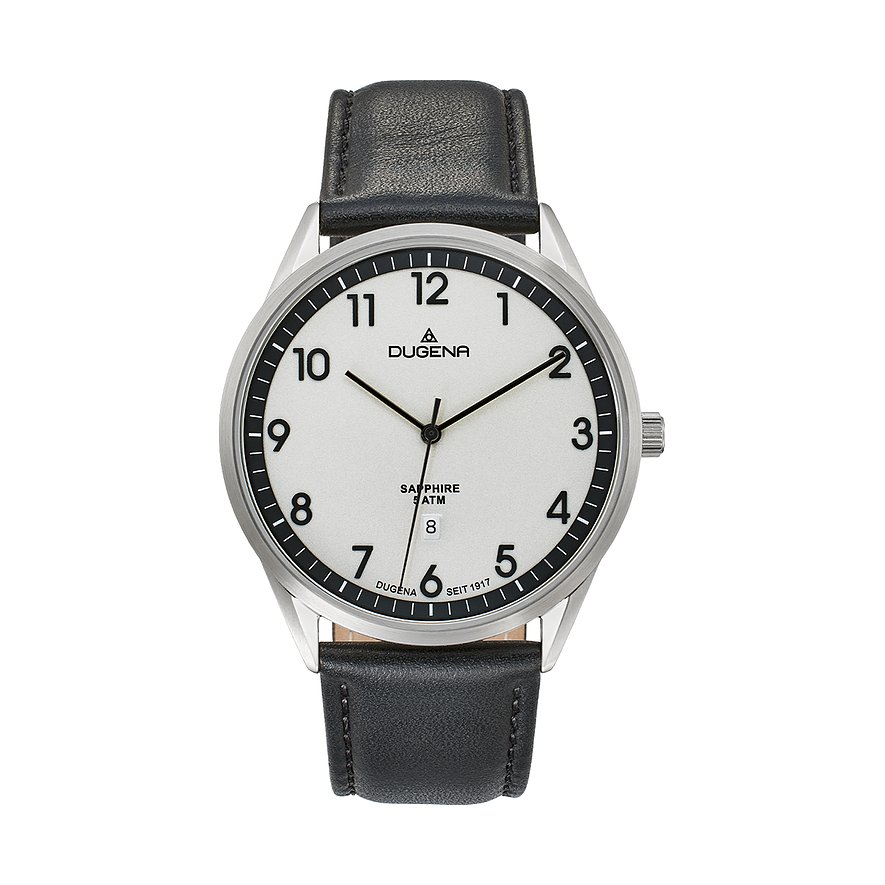 Dugena Herrenuhr Slim Line 4461242 Edelstahl