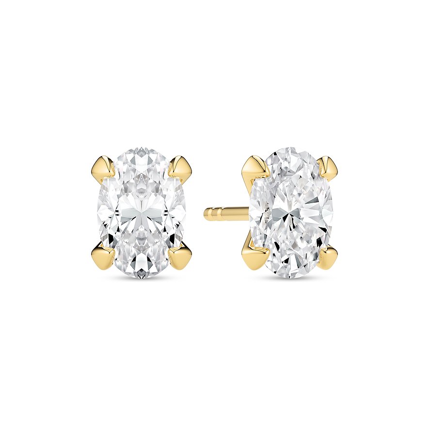 Sif Jakobs Jewellery Oorknopjes Lab Grown SJ-E2566-WD-YG
