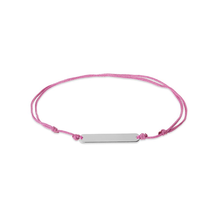 Valeria Armband 89233767 925er Silber, recycelt, Perlon/Nylon - Farbe: Magenta