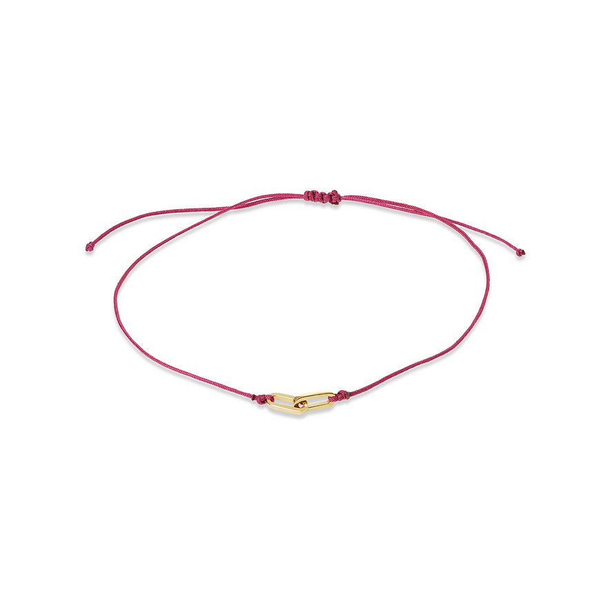 Valeria Armband 89233814 925er Silber, recycelt, Perlon/Nylon - Farbe: Fuchsia