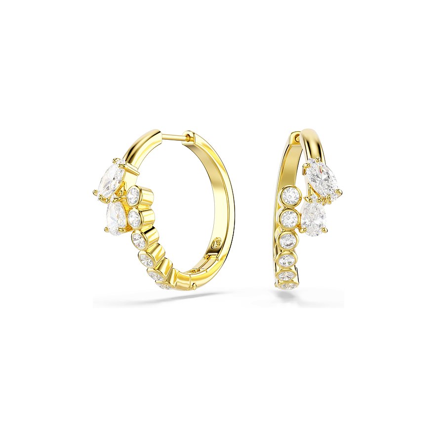 Swarovski Damen Creolen Messing Gold in Größe 99 - Bild 5