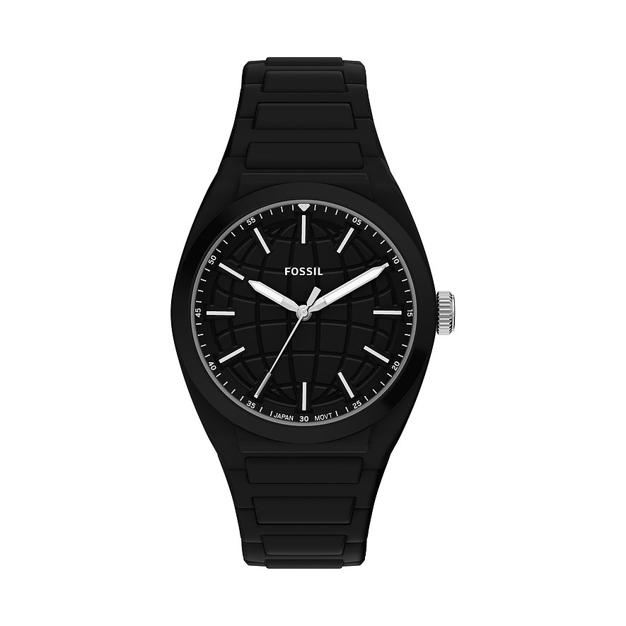 Fossil Herrenuhr Everett FS6175 Perlon/Nylon - Farbe: Schwarz