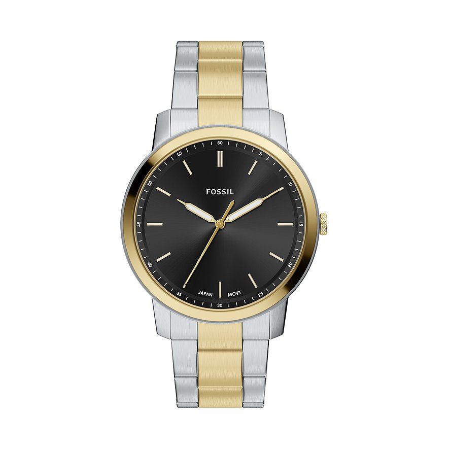 FOSSIL Minimalist Mannen Horloge 44 mm Zilverkleurig