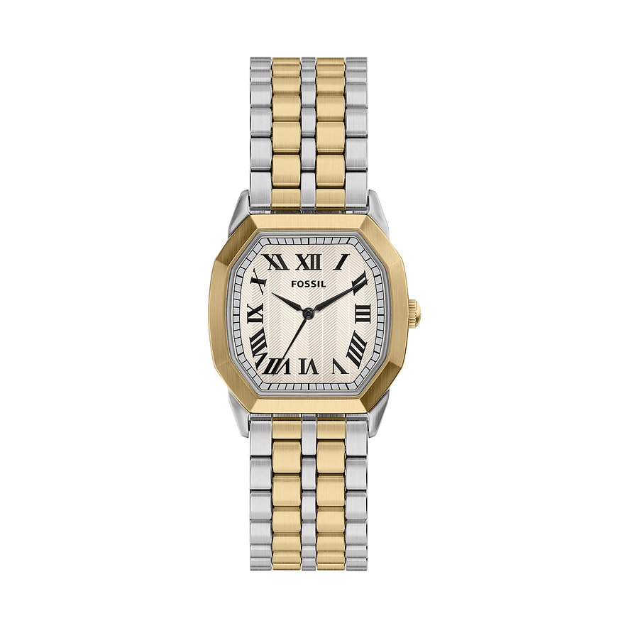 Fossil Herrenuhr Harlow FS6212 Edelstahl - Farbe: Bicolor