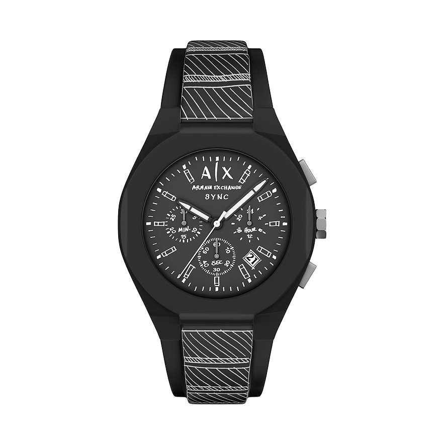 Armani Exchange Chronograph AX4174 Perlon/Nylon - Farbe: Schwarz