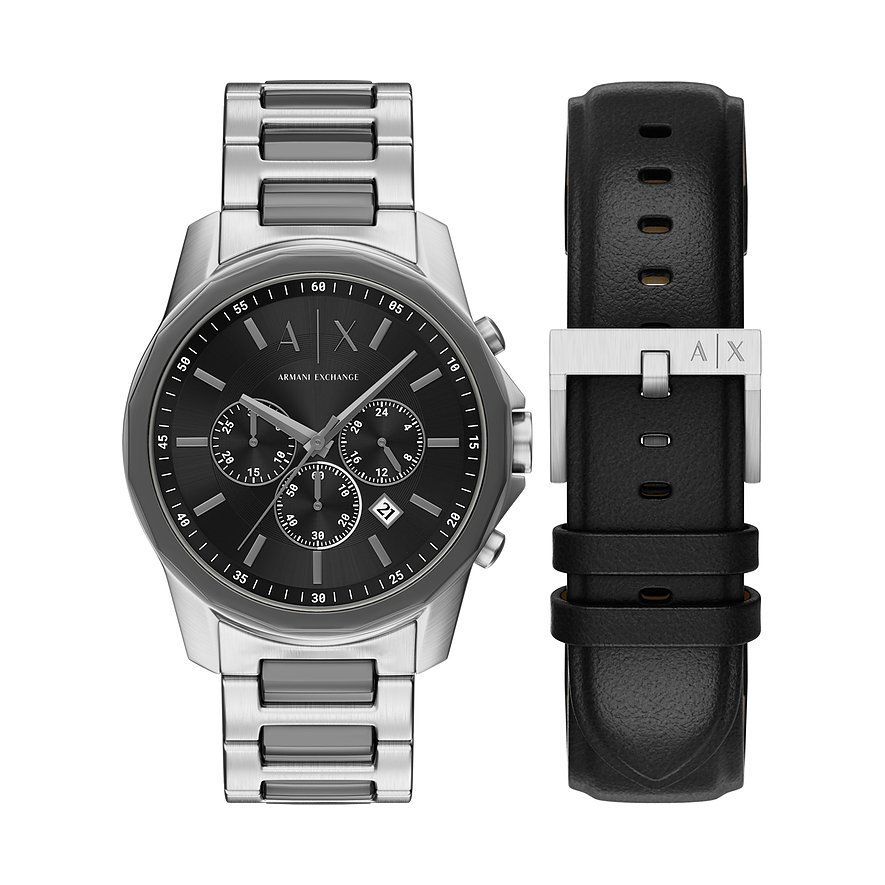 Armani Exchange Uhren-Set inkl. Wechselarmband AX7181SET - Farbe: Grau