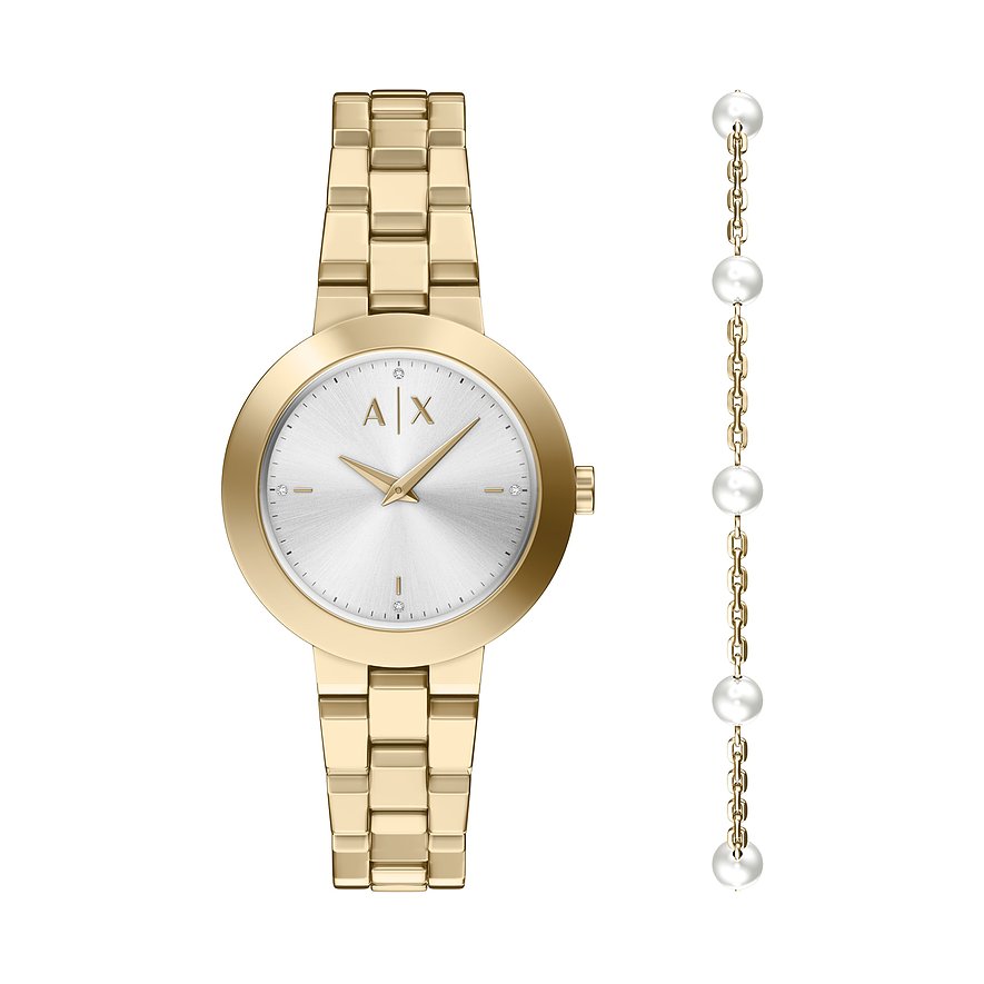 Armani Exchange Uhren-Set AX7185SET - Farbe: Gold