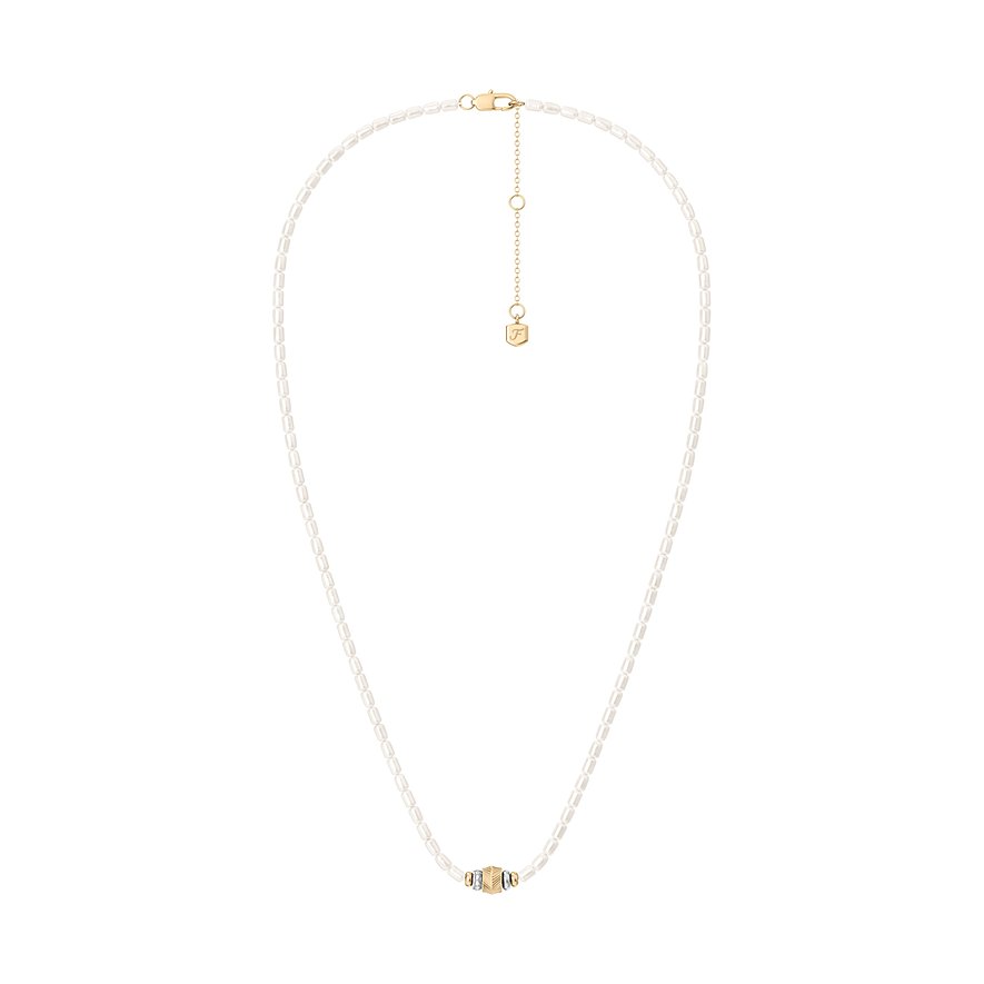 Fossil Kette Harlow JF04992998 Perle, Edelstahl - Farbe: Bicolor