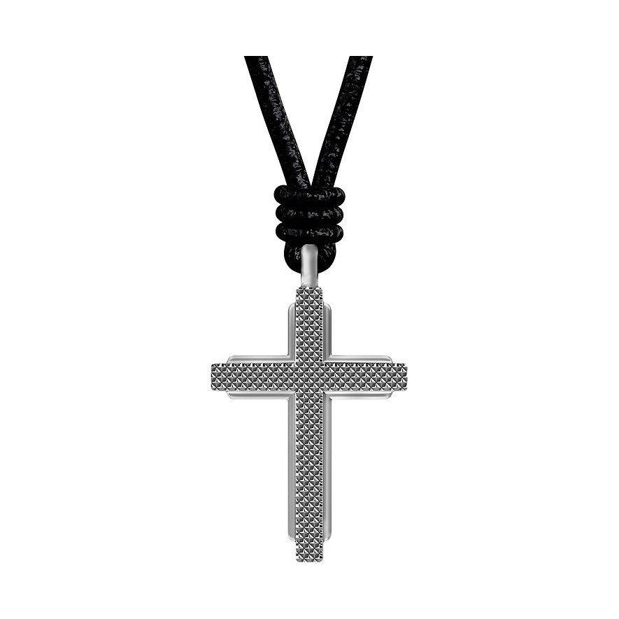 Fossil Machine Heren Ketting 50 cm - Zwart