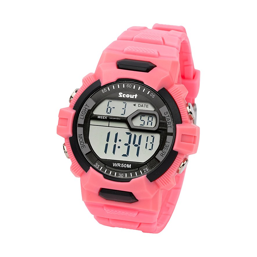 Scout Kinderuhr The Digi 165000004 Edelstahl, Kunststoff