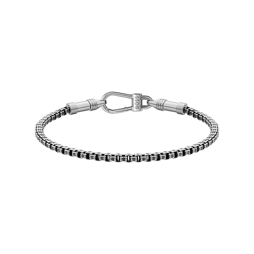 BOSS HBJ1580880 Liam Heren Armband Zilverkleurig