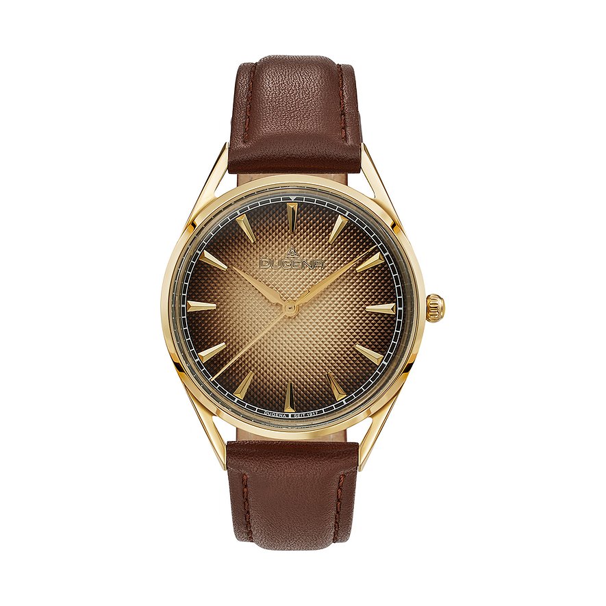 Dugena Herrenuhr Festa 4461256 Edelstahl - Farbe: Gold